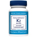 Triple Strength Vitamin K2 a "Bone Health a" 300 MCG (120 Zeleninové kapsle)