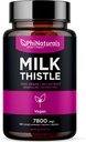 PhiNaturals Milk Thistle Extract Kapsle Dodatek Játra Detox 260mg Silymarin 30: 1 Extrakt Ekvivalentní s 7800mg Mléko Thistle Seeds Játra Detox Silimarina