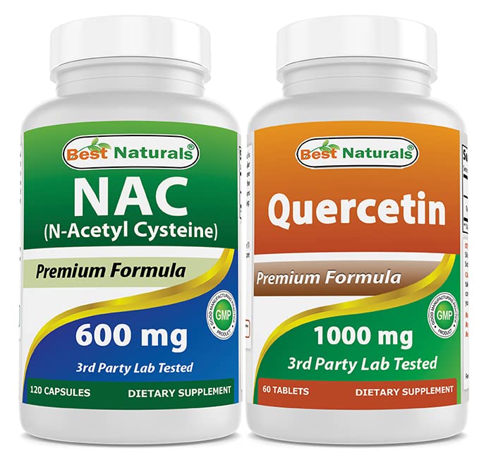 Nejlepší Naturals NAC 600 mg & Quercetin 1000 mg