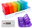 e- Pill 6 krát denně x 7 dní týdně Pill Organizátor, vitamín a medicína Pill Box Upomínka - s 6 Alarm Timer (White)