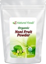 Z Natural Foods Noni Fruit Powder - Organic Raw Non- GMO gluten-Free Superfood - Podporuje zdravou stravu & Energy - Baleno s esenciální výživou a antioxidanty - Smíchejte s nápoji & recepty, 5 liber