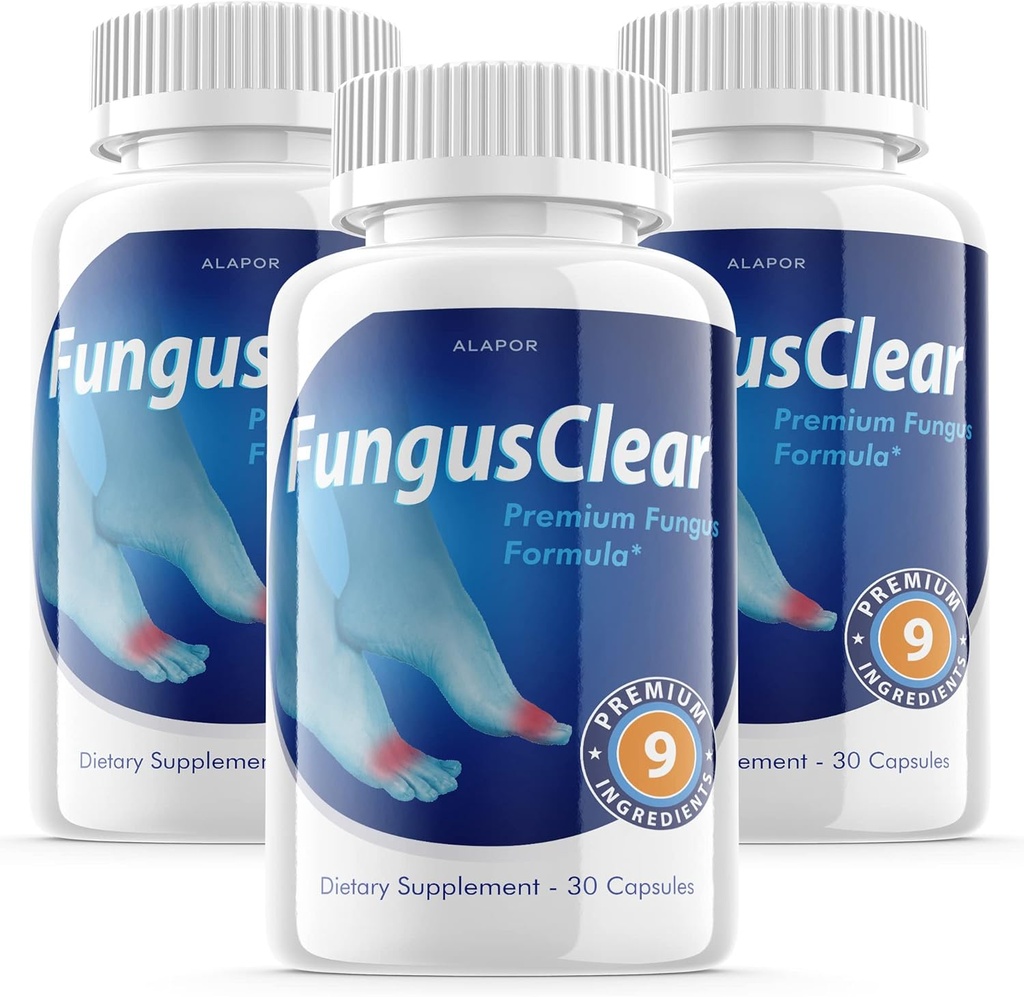 (3 Pack) Fungus Clear - Probiotické pilulky, Advance Formule Fungusclear Kapsle, Max, pro 90 dnů dodávky.