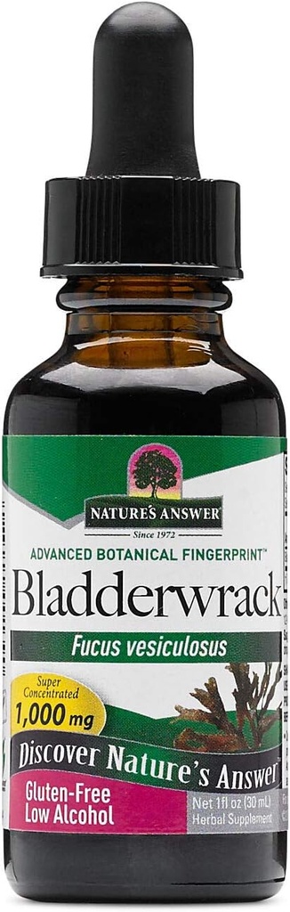 Příroda odpověď Bladderwrack Thallus s organickým nízkým obsahem alkoholu 1 tekutý Ounce 124; Přírodní imunitní Booster CLAS124; Podporuje Digestion CLAS124; Podporuje zdravé štítné žlázy