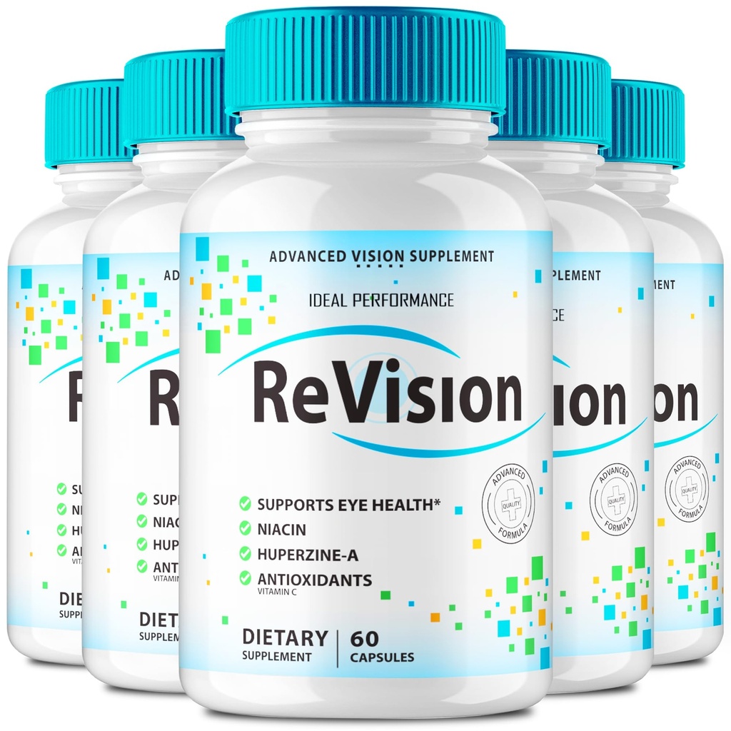 IDEAL VÝKONNOST (5 Pack) Revize Oční dodatek pilulky Advanced Vision 2.0 Oční péče Komplexní vitamínové kapsle Pro (300 Kapsle)