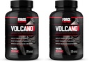 Force faktor Volcano Pre Workout Oxid dusnatý Booster doplněk pro muže s Creatine a L-Citrulline na vzrůst a energii, Nápověda Build Muscle, Lepší čerpadlo a cvičení, 120 Kapsle (Balení 2)