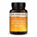 Dr. Mercola Liposomal Vitamin D3 - Podporuje srdce, kosti a imunitní zdraví - 5000 IU per Serving - Non- GMO, Soy Free & gluten zdarma - 30 Kapsle (30 Služeb)