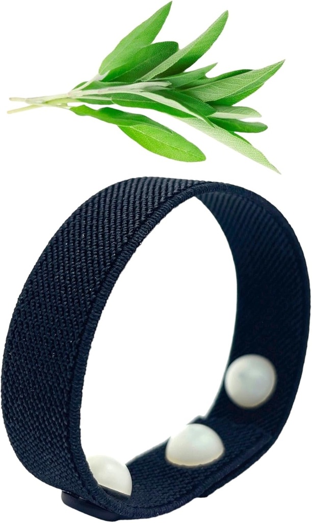 Chlazení Hot Flash Band - Sleep & Balance Acupressure Náramek - Clary Sage Scented Relief Band for Menopauza - AcuBalance Wellness