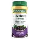 Přírodní Bounty Elderberry Gummies, Dietní dodatek, Podporuje imunitní zdraví, Obsahuje vitamín A, C, D, E a zinek, 100 mg, 70 Gummies