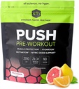 SFH Push Pre- Workout prášek (ovocný punč) BCAA pro svalové opravy 124; Electrolytes current 124; Non- Dairy, No umělé Flavors, Barvy, Cukr, Soy, Gluten, nebo GMO (Bag)