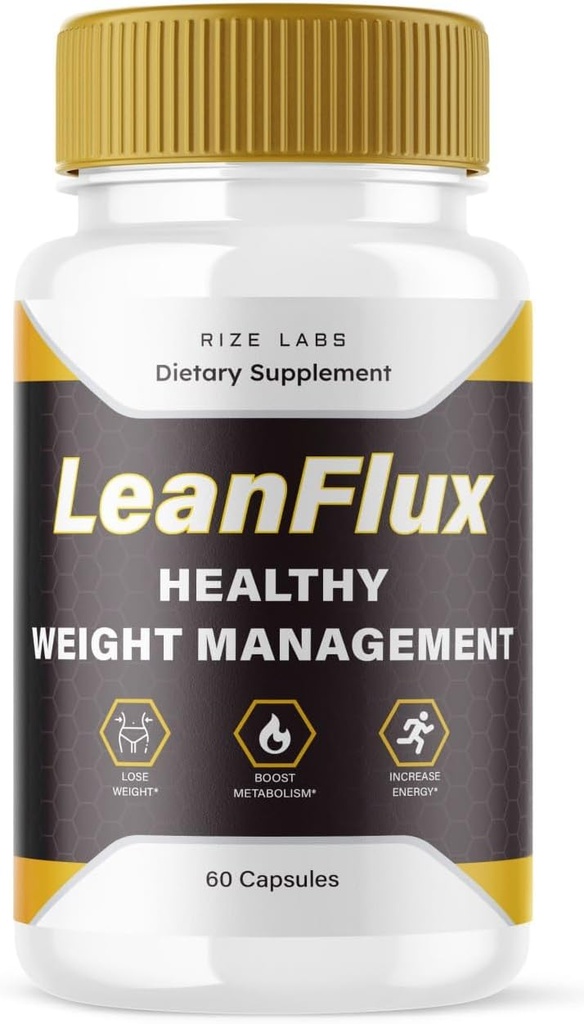 Rize laboratoře LeanFlux - Lean Flux Váhový Ztráta na zvýšení úrovně BAT, Leanflux Recenze Non- GMO Snadno polykat Doplněk pilulky, Získat Brown Adipose Tissue BurnFat (60 Kapsle)