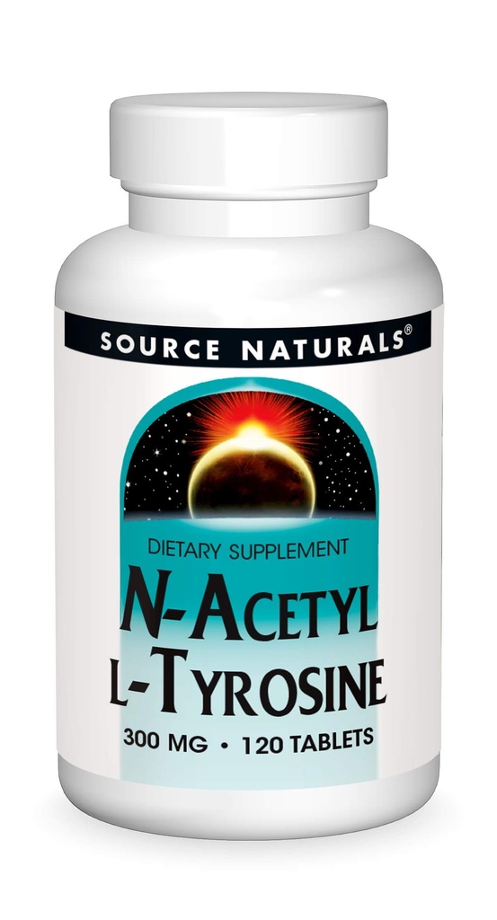 Zdroj Naturals N-Acetyl L-Tyrosin Dietní dodatek - 120 Tablety