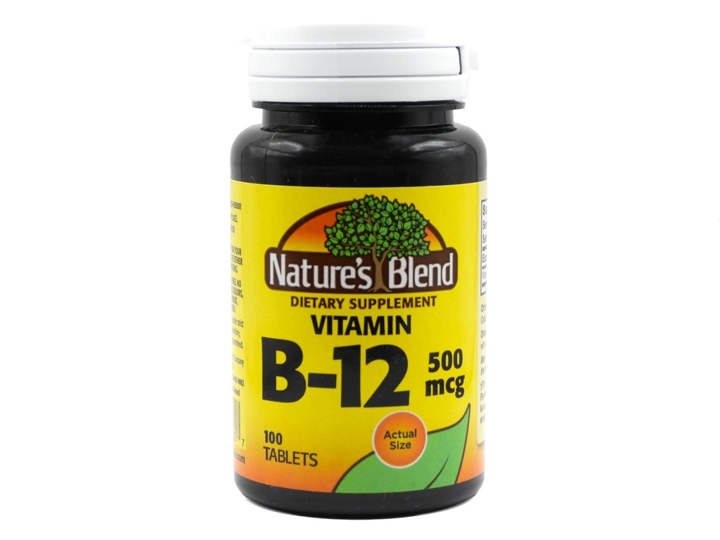 Přírodní směs vitaminu B-12 500 mcg 100 tablet