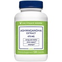 Vitamin Shoppe Ashwagandha Extract 470MG - Bylinný dodatek, který poskytuje energii a vitalitu, pomáhá při řízení stresu (120 Kapsle)
