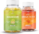 BeLive Magnesium GLycinate & Omega 3-6-7-9 Bundle pro relaxaci, spánek, mozek, srdce a inmune systémové podpory