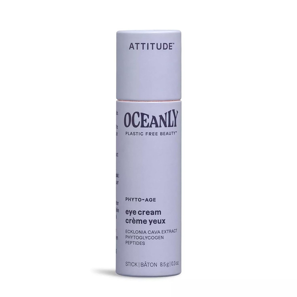 ATTION DE Oceanly Eye Cream Stick, EWG Ověřené, Plastic- free, Plant and Mineral-Based Ingredients, Vegan and Cruelty- free Beauty Products, PHYTO AGE, Unpartented, 0.3 Ounce
