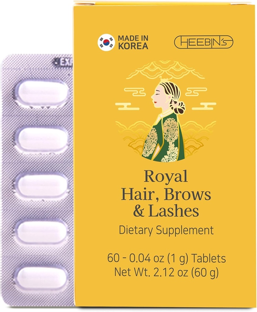 Heebin je růst vlasů doplňky s Biotin 4000 mcg, DHT Skříň a kolagen, pro vypadávání vlasů, Thinning a regreth, 60 Tablety, 2 měsíce Dodávka