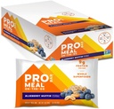 PROBAR - MEAL Bar, Blueberry Muffin, Non- GMO, gluten- Free, Zdravý, Plant- based, Whole- Food Ingredients, Natural Energy (12 Počet)