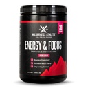 Wilderness Athlet - Energy & Focus S124; Energy Pre Workout pro ženy a muže - Energy Powder Drink Mix s přírodním kofeinem - Low- Carb, Nulový cukr Workout Powder - 30 Serving Tub (Cherry Limeade)
