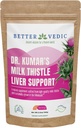 Mléko Thistle Max - Podpora jater - Čisté mléko Thistle Powder - Silymarin, Tradiční Ayurveda Herbal dodatek - Vegan, Solar Sured, No Preservatives - 3.53 oz - 50 Servings