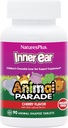 Natures Plus Animal Parade Inner Ear Support Children 's Chewable - Natural Cherry Flavor - 90 Animal- Shaped Tablety - Probiotický dodatek - Gluten Free - 45 Servings
