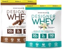 Designer Wellness, Designer Whey 2lb Francouzská vanilka a 2lb Gourmet Čokoládový Bundle