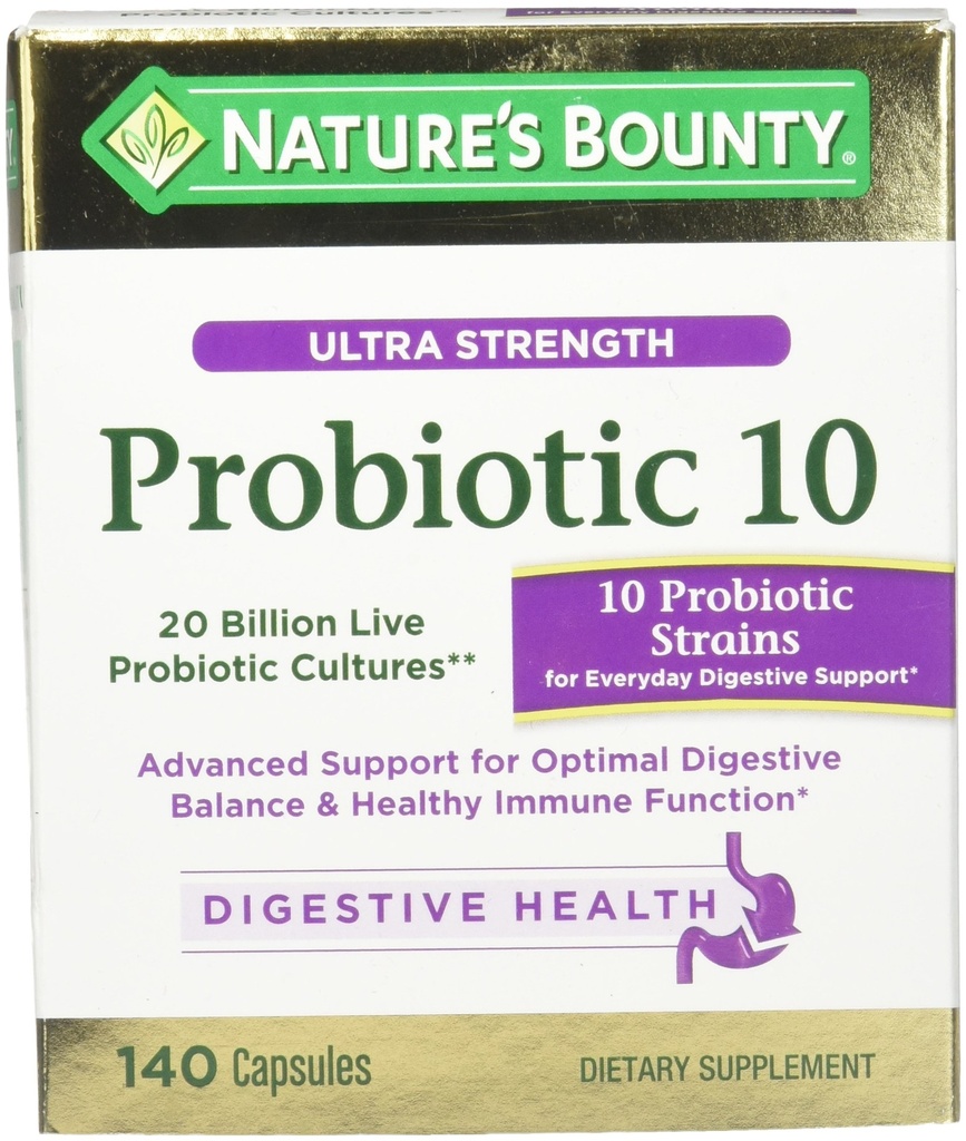 Přírodní Bounty Ultra síla Probiotic 10, 140 Kapsle