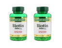 Sada 2 přírodních Bounty ® Biotin 5000 mcg, 150 Softgels