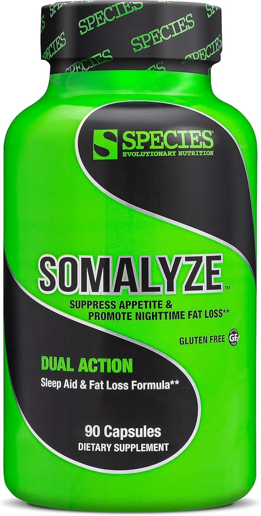 Druh Nutrition Somalize Stimulant Free, Appetit Conpressant s GABA a melatonin, gluten Free Caps, 90 Kapsle