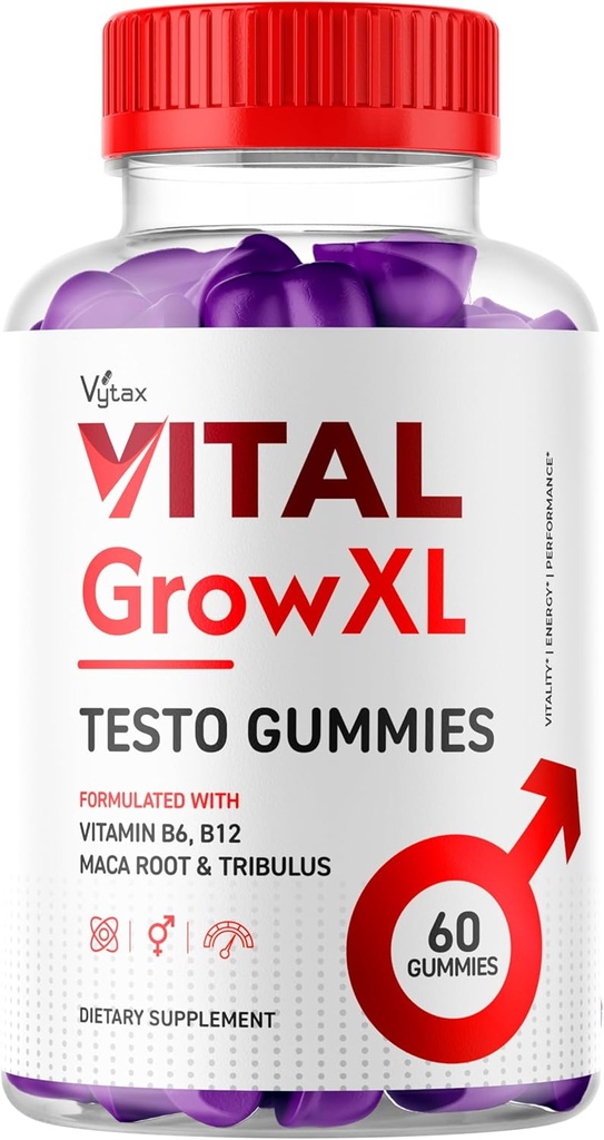 Vital Grow XL Gummies, Vital Grow XL Testo Gummies Maximální síla Advanced Vitamin Formule, Vital GrowXL VitalgrowXL Me Gomitas Premium Žvýkací Vitalgrew Dodatek (60 Gummies)