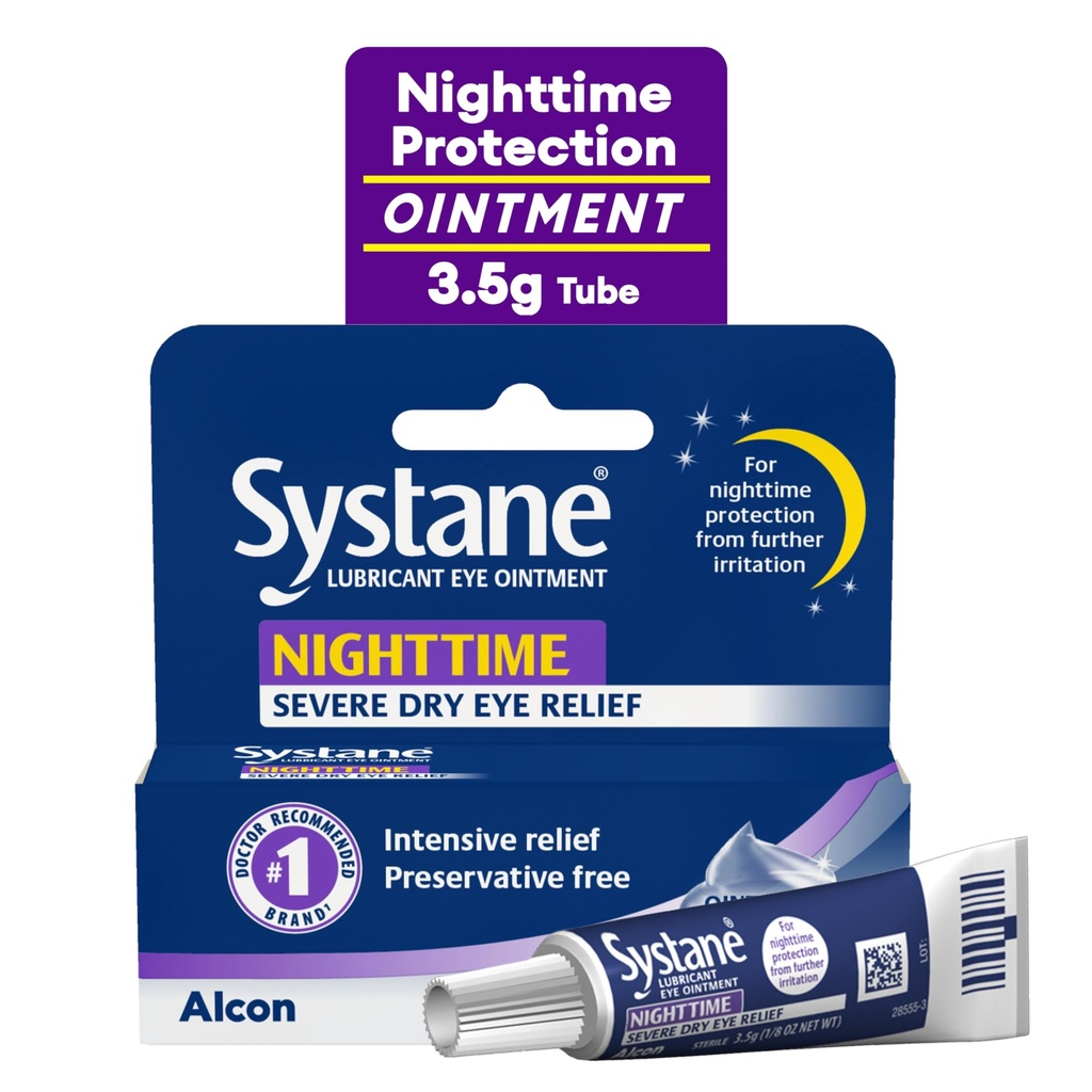 Systane Nighttime Lubrikant Oko Mast 3.5g Tube