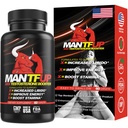 MANTFUP Vitality Enhancer pro muže call 124; Fast- acting Testosteron Booster & Denní dodatek k podpoře mužského zdraví & Libido cd 124; Potenciadores de Testosterona cd 124; Made in USA (1 měsíc dodávky, 60 Caplet)