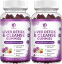 Detox a opravy jater - Extra síla 14 v 1 Dodatek pro podporu jater w / Mléko Thistle Silymarin, Pampeliška, Artyčoky Extract & Elderberry - Ne cukr, Játra doplněk zdraví -120 Ct