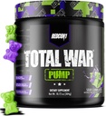 REDCON1 Non Stim & Caffeine Free Pre Workout Powder for Women & Men - Total War Pump - with L-Citrulline, Beta Alanin & More - Cvičení v libovolné denní době - Sour Gummy Bear (10.72 oz)