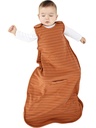 Woolino Merino Wool and Organic Cotton Ultimate Sleep Sack - 4 Season - Two-Way Zipper nastavitelný spací pytel - Universal Size Sleep Sack for Baby (2-24 měsíců) - Rust