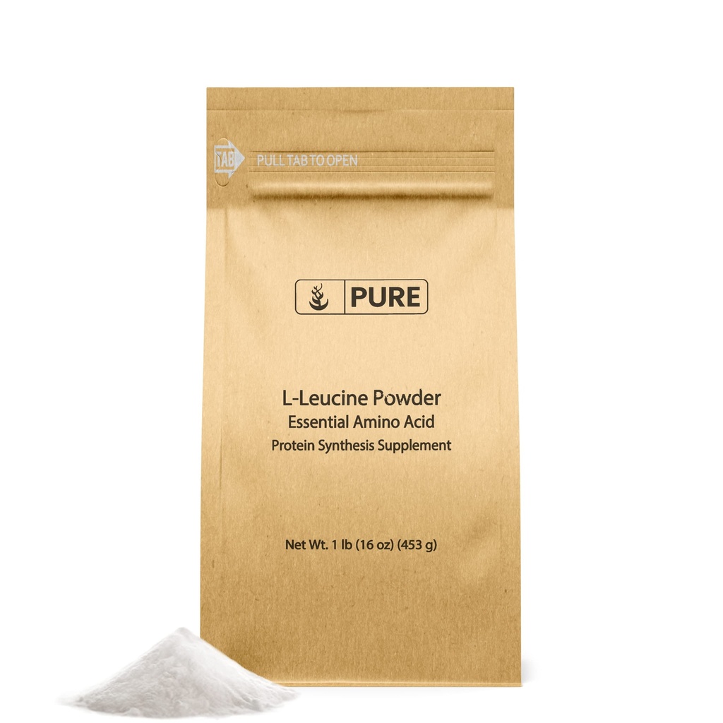 Čisté původní ingredience L- leucin (1lb) prášek, esenciální aminokyseliny dodatek, Lab- ověřeno