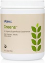 Isagenenix Organic Greens, Superfood Drink Mix of Phytonutrient Drink Mix with Organic Spinach, Kale, Spirulina, Chlorella, Brokolice, a více na podporu stravy - 270 Grams (30 Servings)