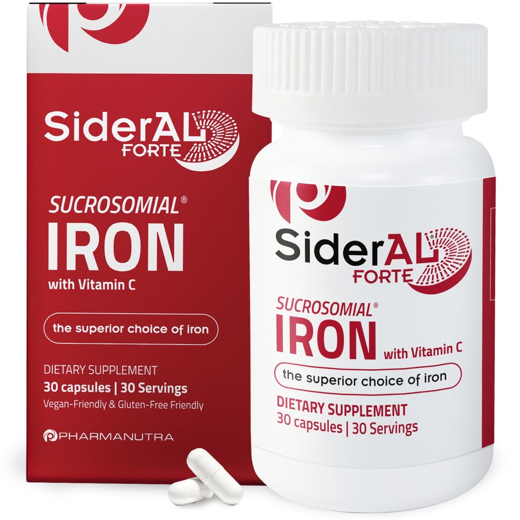Sideral Forte Iron Supplement Klinicky osvědčený pro zvýšení hladiny bez vedlejších účinků iž