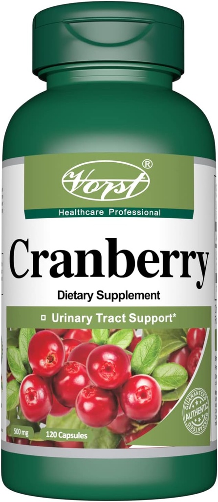 Cranberry 500mg s 12: 1 Extract Ratio (6000 Raw Extract Ekvivalentní) 120 Kapsle 124; Zdravá močová trakt Podpora 124; Podporuje zdravé trávení...