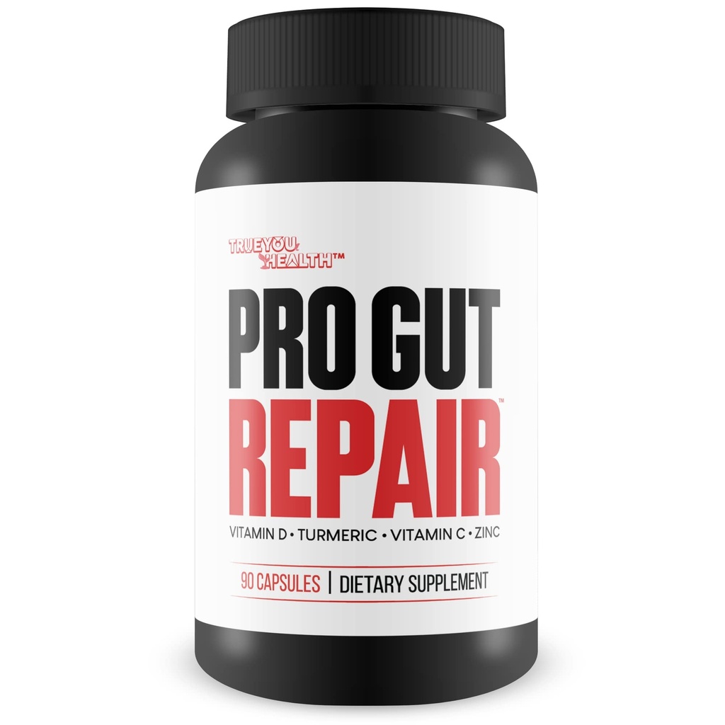 Pro Gut opravy - Leaky Gut opravy doplňky - High Fiber přírodní vzorec w / Vitamin C & Vitamin D - Kurkuma - Zinek Gut opravy podpora - Podpora trávicího zdraví