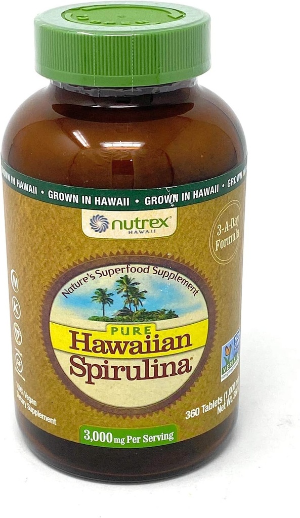 Nutrex Hawaii Pure Hawaiian Spirulina 3000mg per Serving -360 Tablety