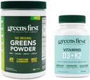 Zelenina První - Mincovna - 30 Podání - Zelenina Powder Superfood, 49 Superfoods, 15 + Organic Fruit & Zelenina, mléčné výrobky zdarma, Vegan & Non- GMO - 9.86 oz a D3 + K2 vitaminy, 60 Zeleninové kapsle