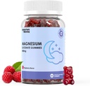 Glycinát hořečnatý Gummies 400mg, Glycinát hořečnatý zdarma, svalovina, podpora kostí - 60 organických gumií