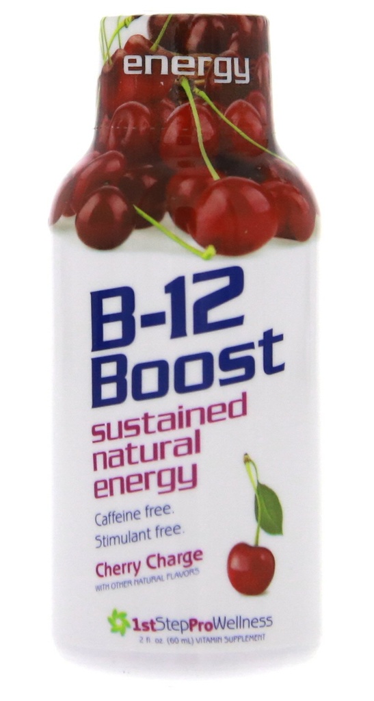 1st Step for Energy B-12 Boost Cherry Charge 12 (2 fl oz) lahví