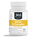 365 by Whole Foods Market, Stress B-Complex with Vitamin C, Energy & Nervový systém Podpora, Vegan, 60 Kapsle