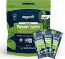 Organifi: GO Packs - Green Juice - Organic Superfood Supplement Powder - 30 Travel Packs - Organic Vegan Green - Hydrates and Revitalises