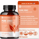 Čistý zinek dodatek 25mg - TRAACS Bisglycinát Chelate - 120 Kapsle pro imunitní podporu, zdraví a energii - pro muže a ženy