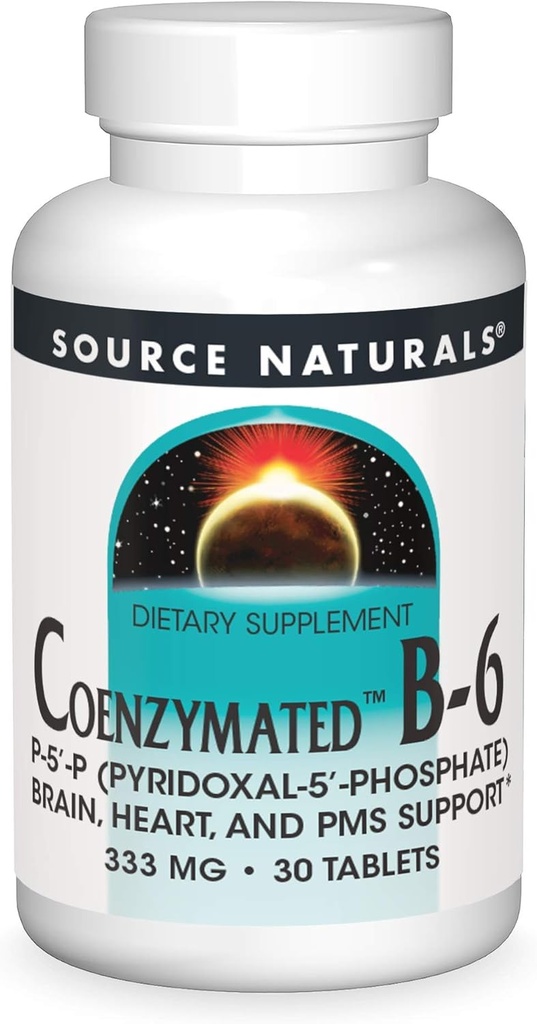 Zdroj Naturals Coenzymated B-6, Promotes a Health Nervous System *, 333mg - 30 Tablet