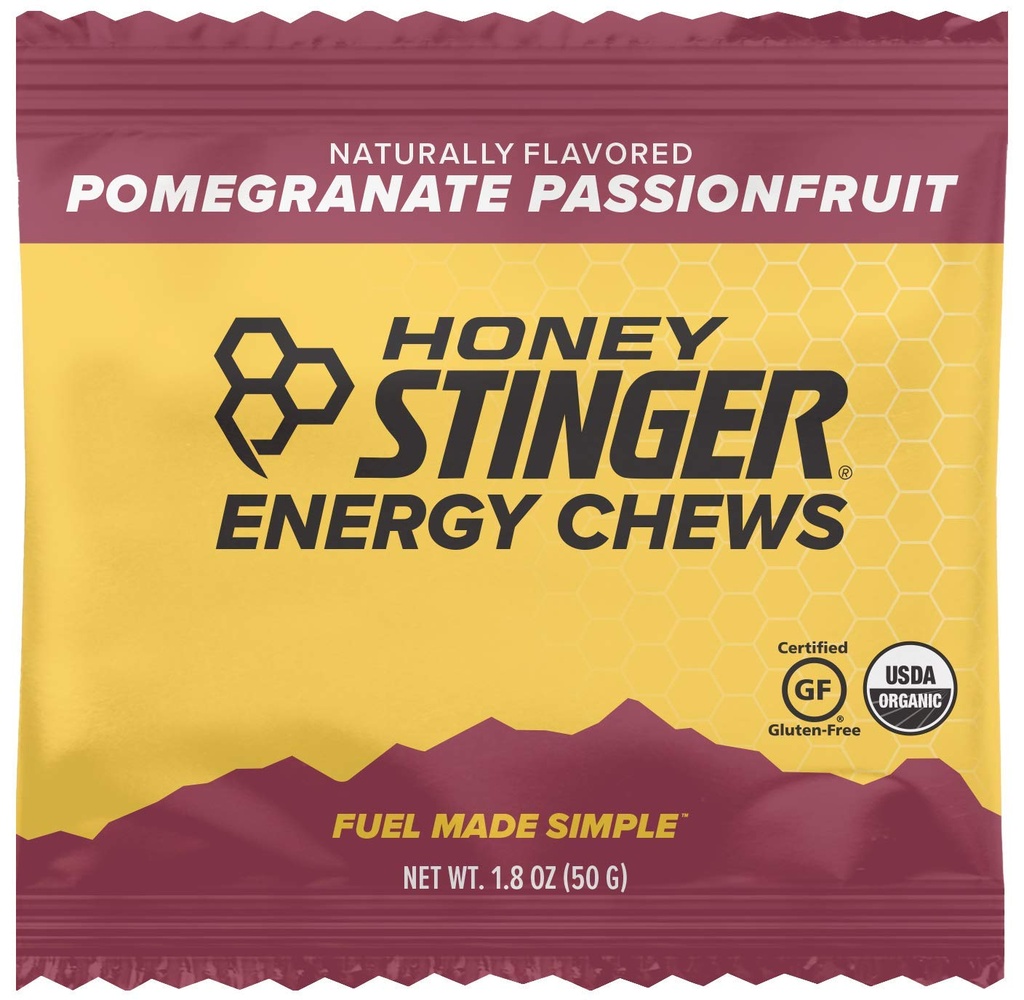 Med Stinger Organic Energy Chews, Granátová pomazánka Passionfruit, 1.8 Ounce