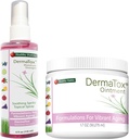 Zdravé návyky DermaTox Bundle - 4oz Topical Spray a 1.7oz Mast - Všechny přírodní, všechny účel, bezpečné a efektivní kůže
