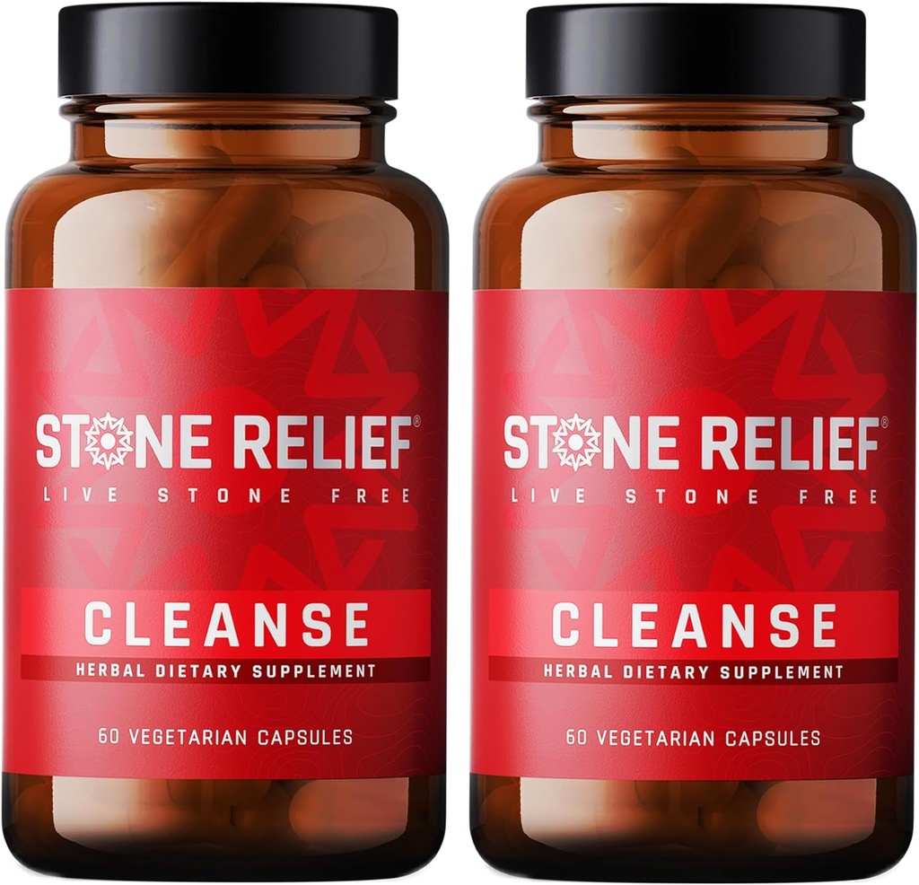 Očista STONE RELIEF - Premium Chanca Piedra Stone Breaker Complex - Nejlepší přírodní disolver pro muže / ženy - Přírodní ledvina Cleanse & Detox Dodatek - [2 Pack] - 120 Kapsle - 1,200mg
